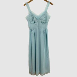 Vintage Kayser Luxite Lingerie Lace Slip Dress Nightgown